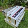 Kishori Cosmic Vision Peace White Color 42 Keys Portable Harmonium with Coupler Function